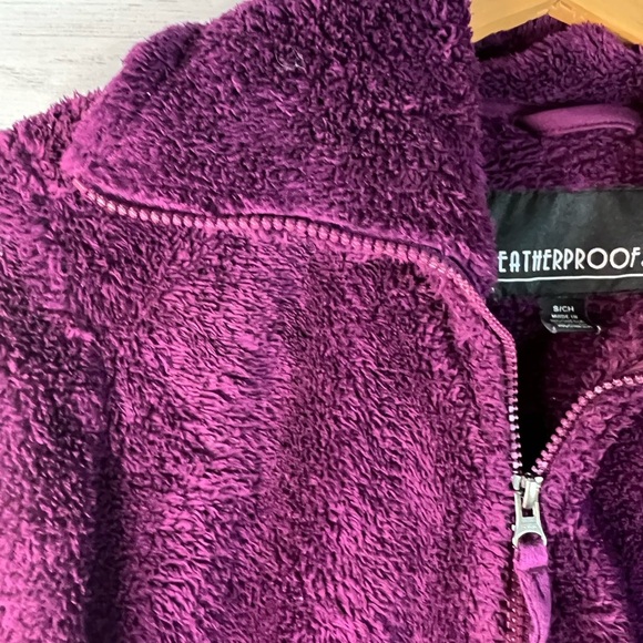 Cozy & Stylish Purple Fleece Jacket by Weatherproof – Kids Small - Casual Jacket - Picture 5 of 8